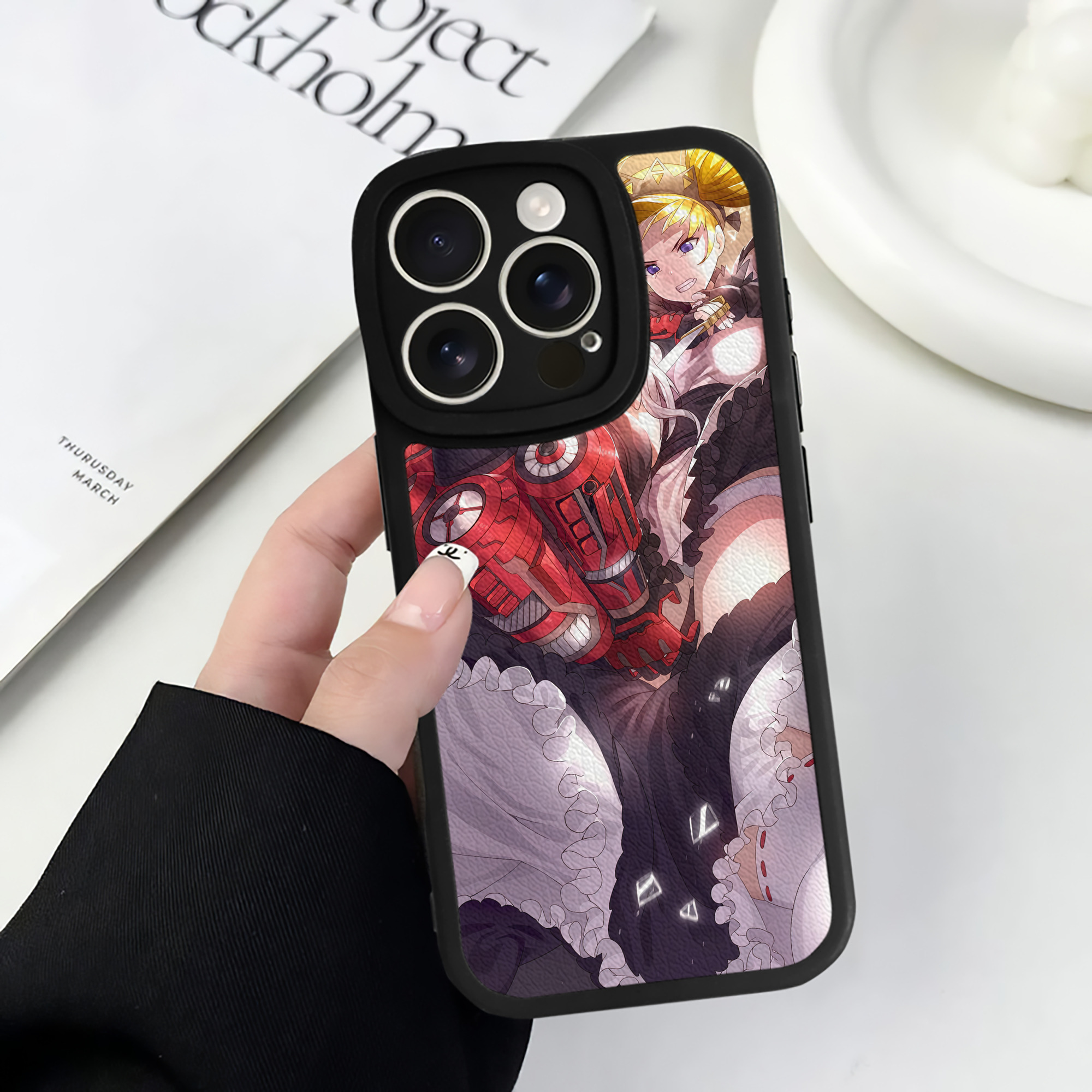 （画像用） 美少女戦士セーラームーン Sailor Moon 【iPhone 16シリーズ対応】シリコンスマホケース（レザー調） 材質：シリコン